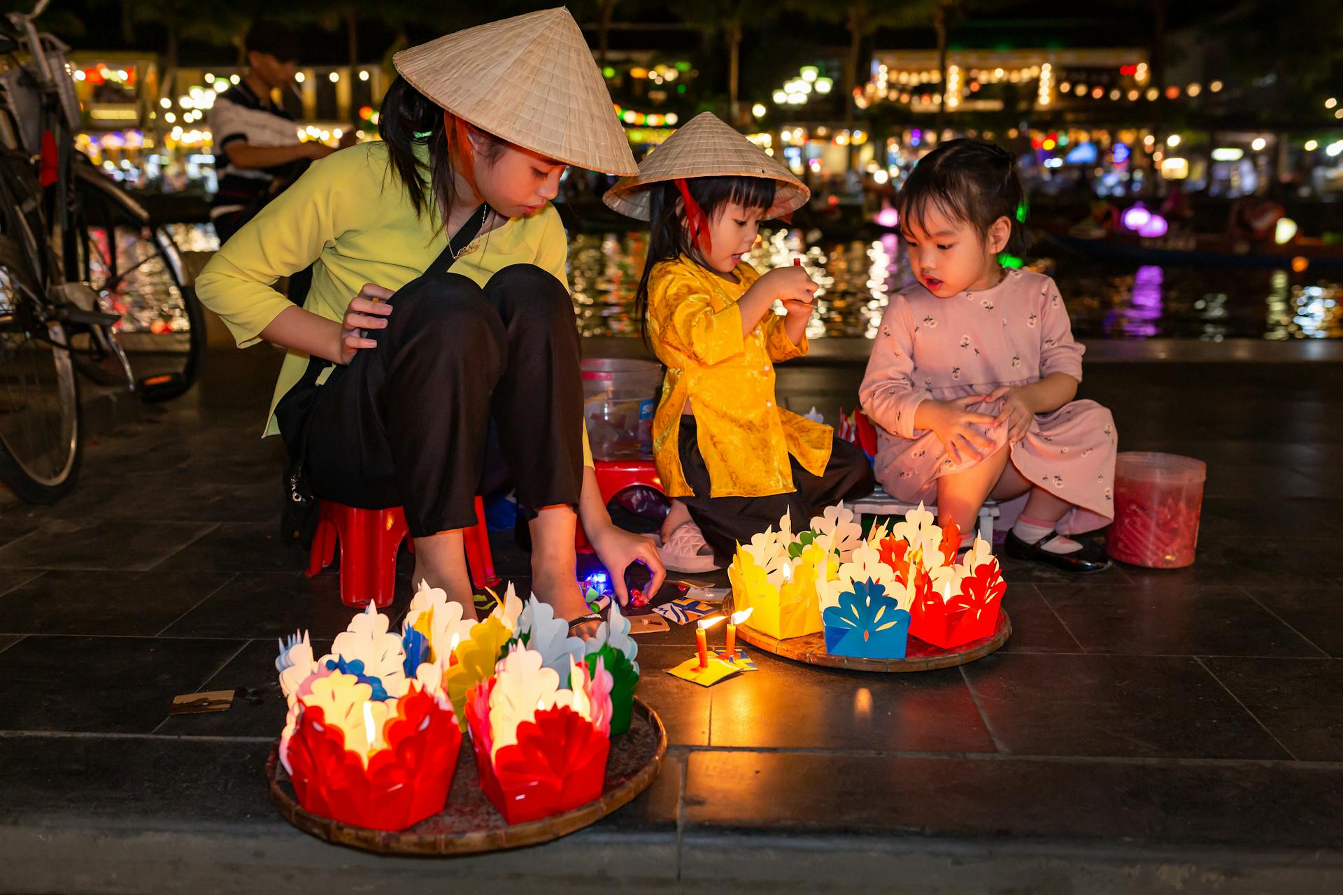 Wishes whispered on the Thu Bon River